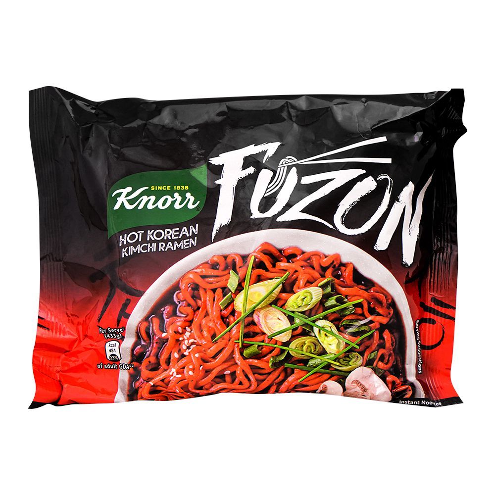 Knorr Fuzon Hot Korean Kimchi Ramen Noodles, 133g