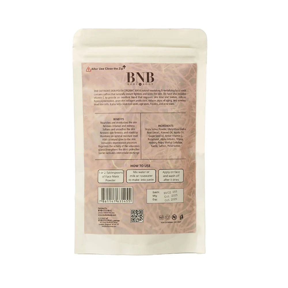 BNB Saffron Skin Polish Mask -120gm