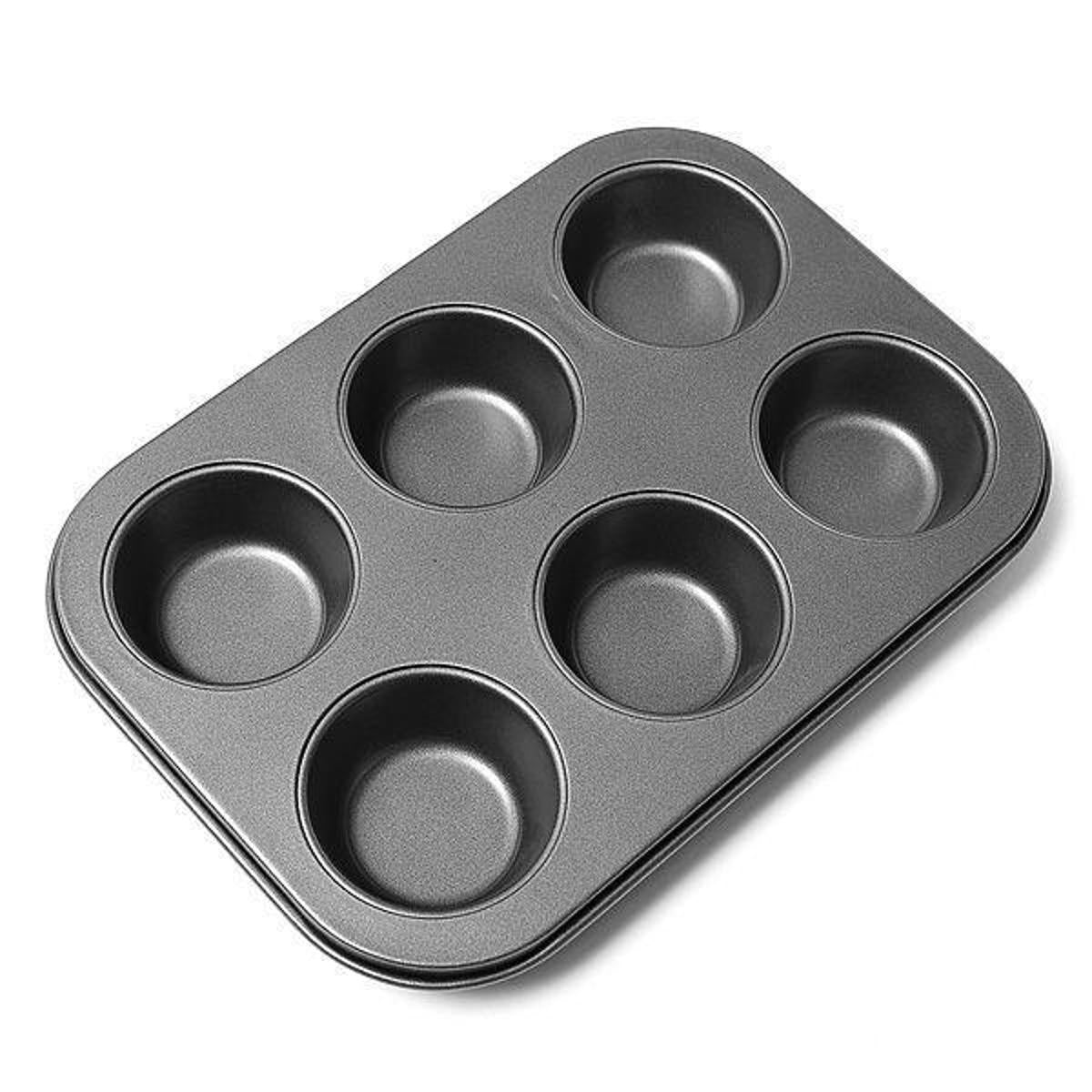 Bakers Secret 6 Hole Muffin Tray Large