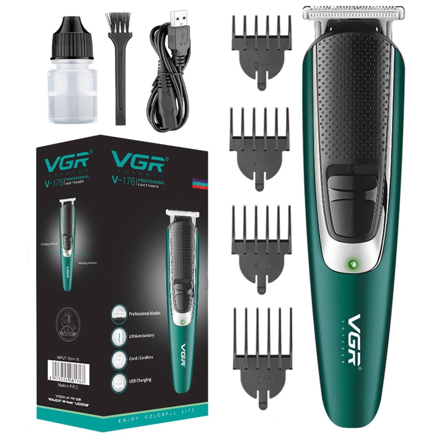 VGR V-176 Professional Hair Trimmer Cord