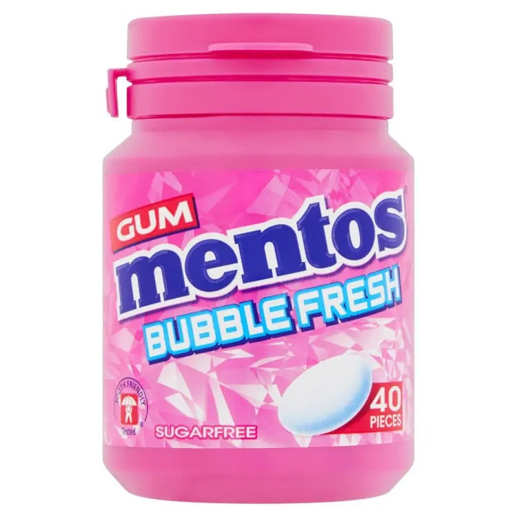 Mentos Chewing Gum Bubble Fresh Sugar Free 40 pcs