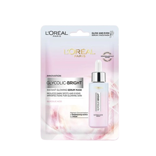 loreal glycolic -bright face mask