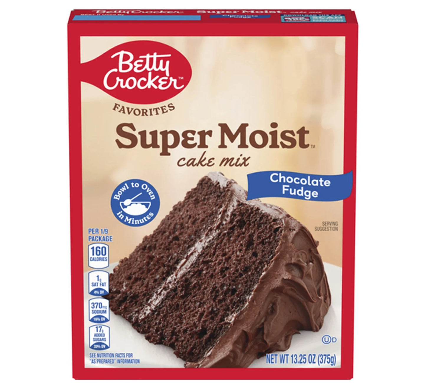 Betty Crocker Favorites Super Moist Chocolate Cake Mix, 462g
