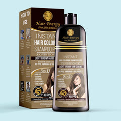 HAIR ENERGY INSTANT HAIR COLOR SSHMAPOO+CONTIONER 250ML