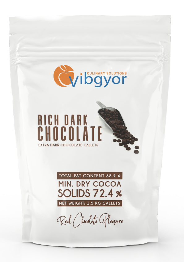 Rich Dark Chocolate 72.4% – 1.5 Kg Callets