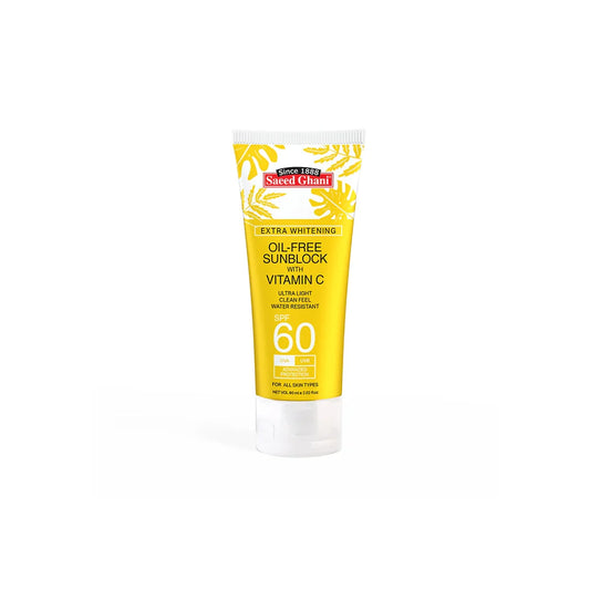 Saeed Ghani Oil Free Sunblock SPF 60 with Vitamin C