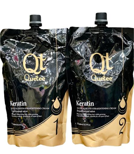 Quetee Keratin Straightening Cream set 2 pcs