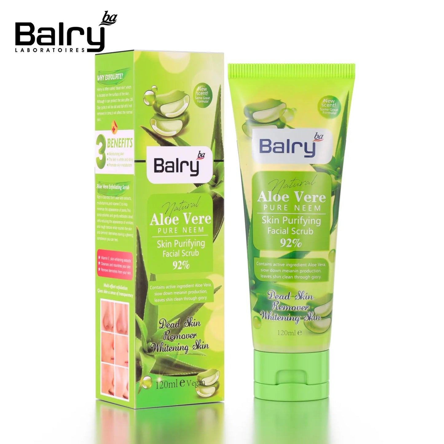 Balry Exfoliation Smoothing Renewal Cleansing Radiance Aloe Vera Exfoliating ScrubBalry Exfoliation Smoothing Renewal Cleansing Radiance Aloe Vera Exfoliating Scrub
