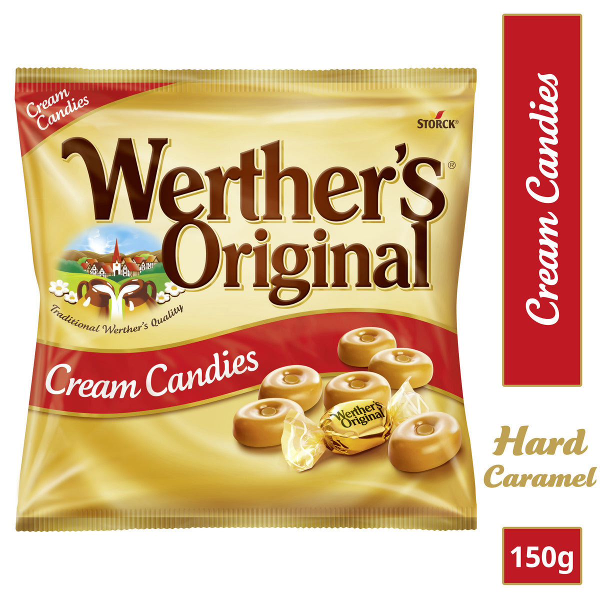 WERTHER'S ORIGINAL CREAM CANDIES 150G