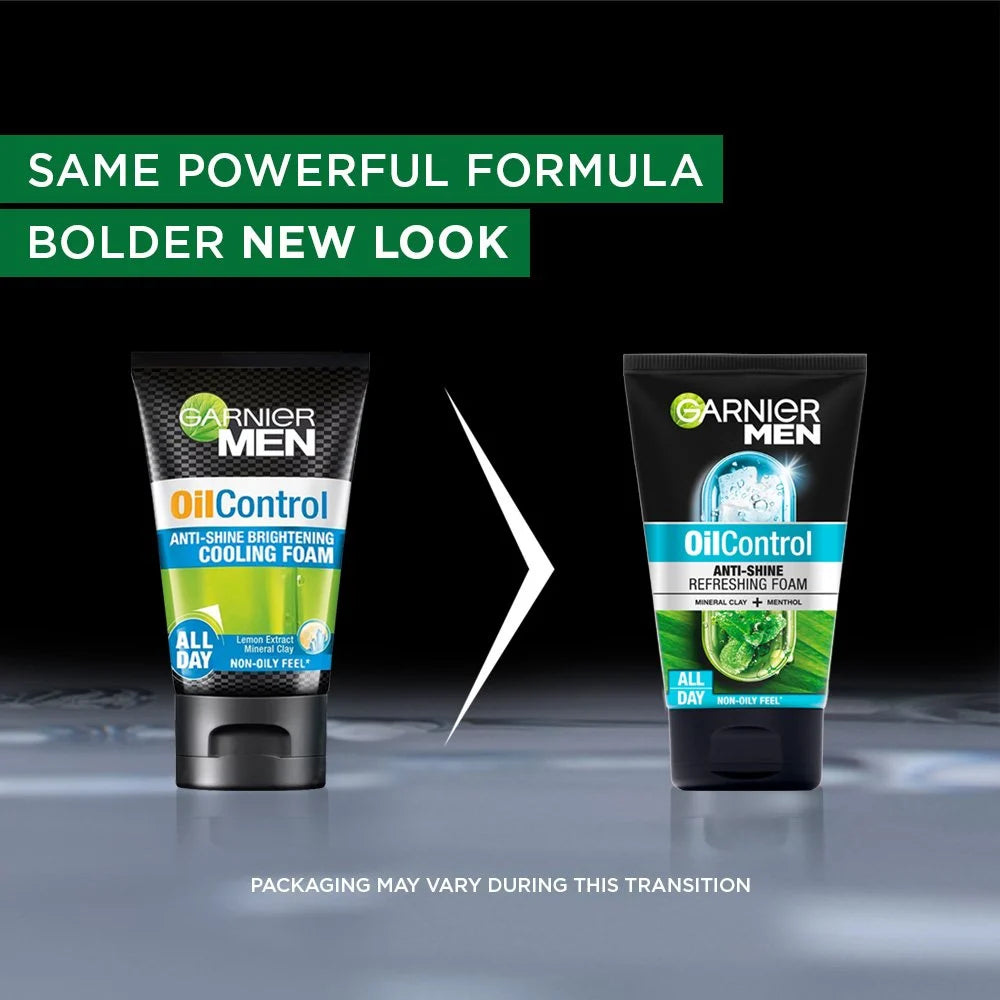 GARNIER OIL CONTROL ANTI-SHINE FACE WASH 100ML