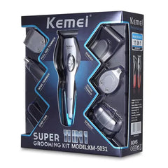 Kemei (KM-5031) 11-in-1 Hair Trimmer Super Grooming Kit