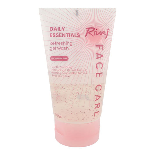 Rivaj Face Care Daily Essentials Refreshing Gel Face Wash, For Normal Skin, 100ml