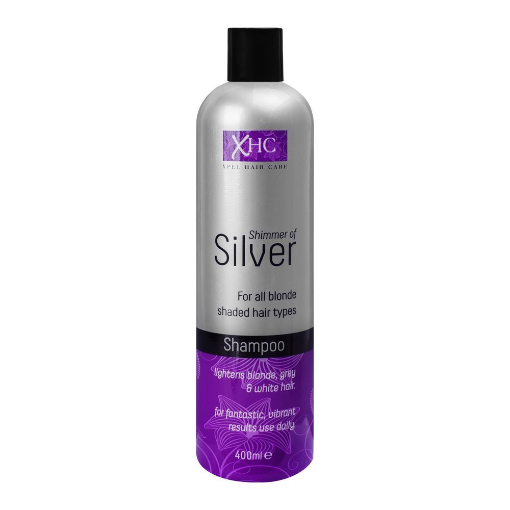 XHC Shimmer Of Silver Shampoo For All Bloned Shaded Hair Types 400ml