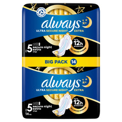 Always Ultra Secure Night X Size 5 (14 Piece) -