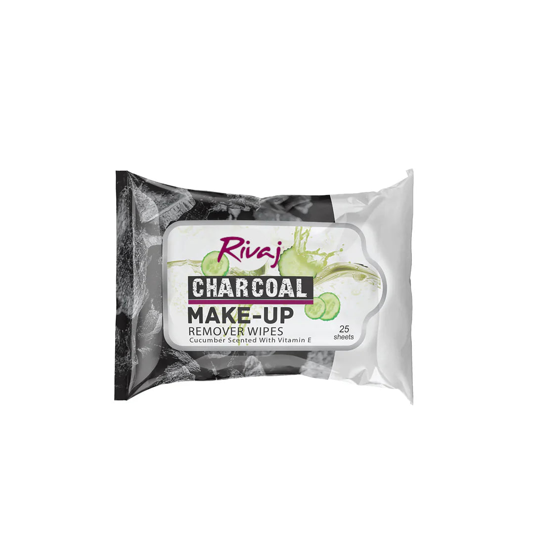 Rivaj - Charcoal Makeup Remover Wipes