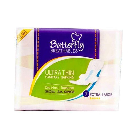 BUTTERFLY BREATHABLES ULTRA THIN EXTRA LONG 7 PADS