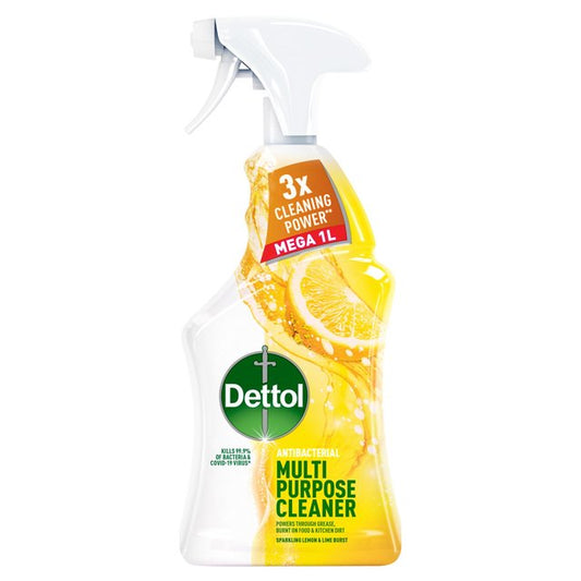 Dettol Antibacterial Disinfectant Multi Surface Spray Lemon & Lime cleaner