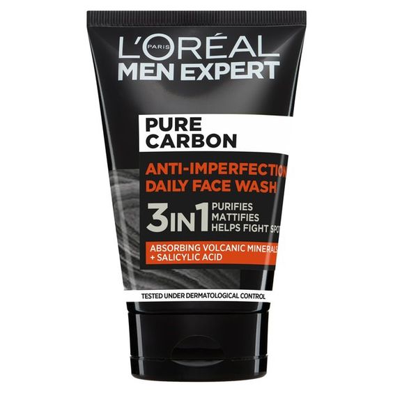 L'Oreal Men Expert Pure Carbon 3 in 1 Daily Face Wash | 100ml