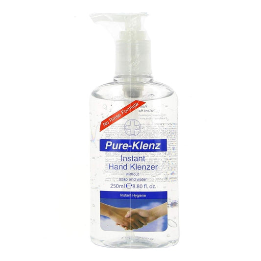 Pure-Klenz Instant Hand Klenzer without soap and water Instant Hygiene Sanitiser 250ml,