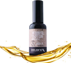 DELOFIL Moroccan Argan Oil Pure Hair Oil 0rganic Serum for Hair Skin and Nails Treatment Rich in Anti-Aging Vitamin E 50ml 1.69 Fl Oz