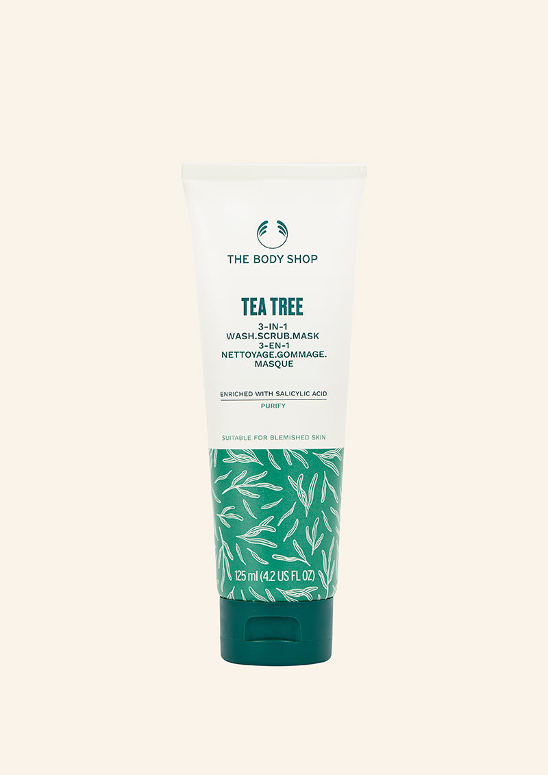 Tea Tree 3-in-1 Wash Scrub Mask