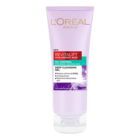 LOREAL REVITALIFT OIL CONTROL FACE WASH 100ML