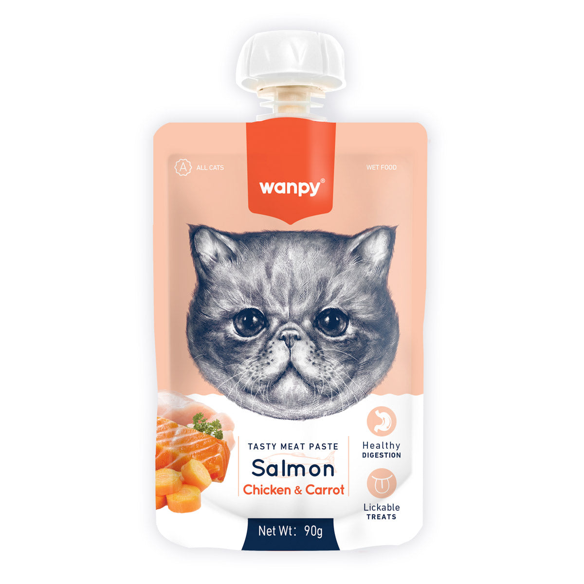 Wanpy Creamy Cat Treats, 90g