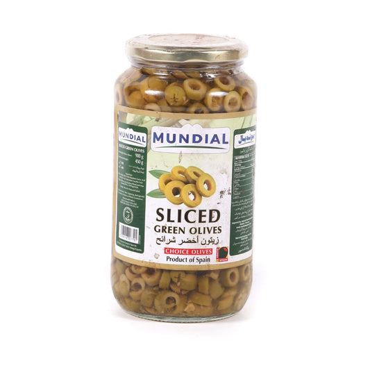 Mundial Sliced Green Olives