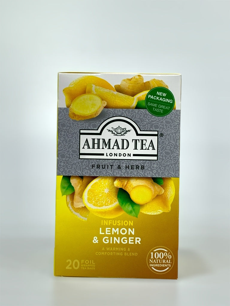 Ahmad Tea Fruit Herb Lemon And Ginger 20 Tea Bags