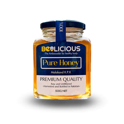 BE-LICIOUS SAFFRON-NUTS HONEY 500G