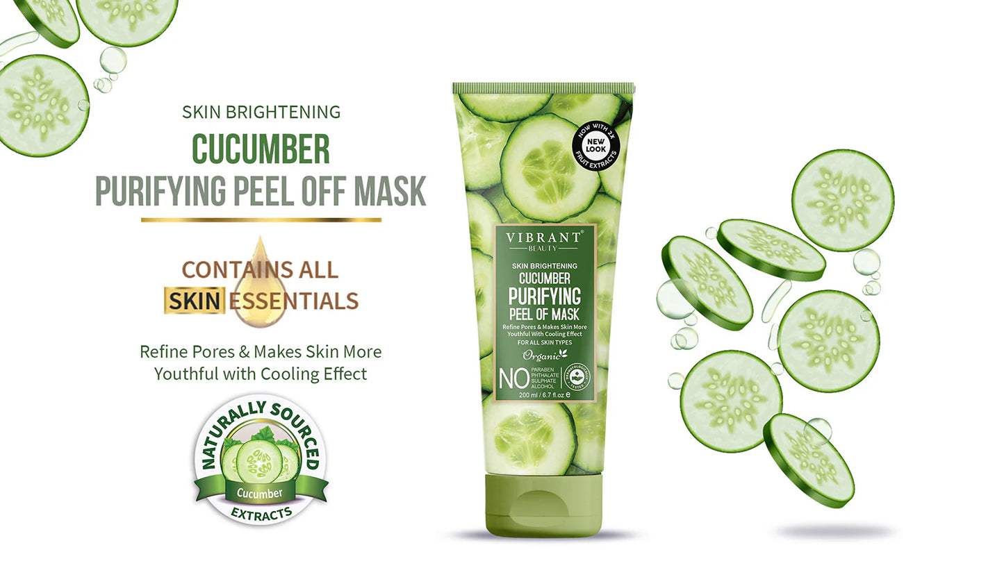 Vibrant Beauty Cucumber Purifying Peel Off Mask 200ml