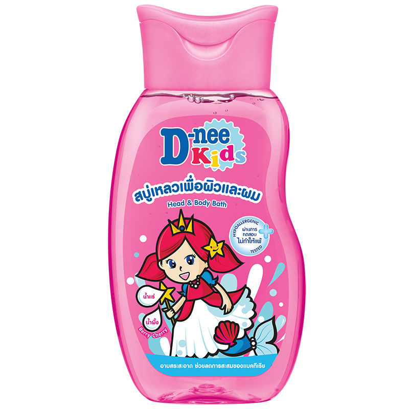 D Nee Kids Cherry Berry Head and Body Bath 200ML