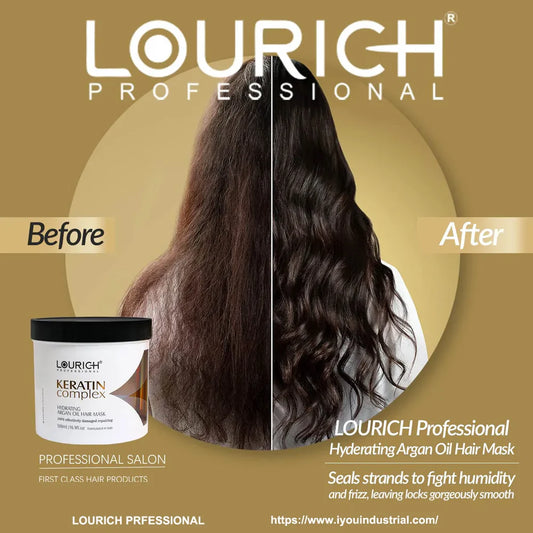LOURICH KERATIN COMPLEX HYDERATING ARGAON OIL HAIR MASK 500ML