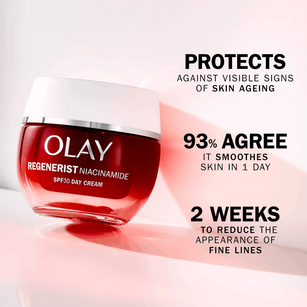 OLAY - REGENERIST NIACINAMIDE DAY CREAM FACE MOISTURISER SPF 30