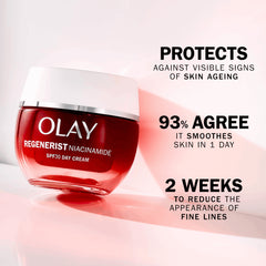 OLAY - REGENERIST NIACINAMIDE DAY CREAM FACE MOISTURISER SPF 30