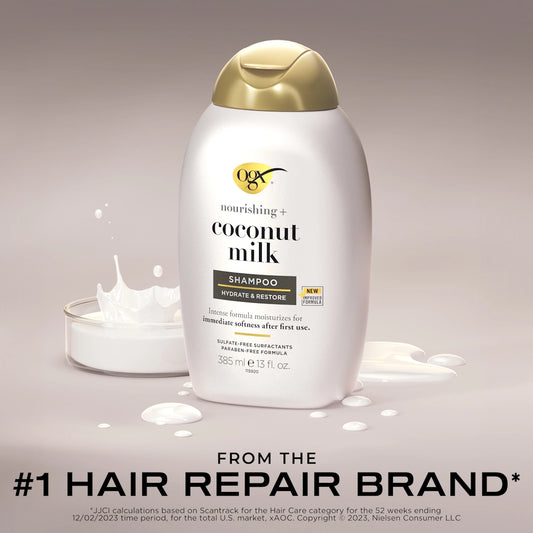 OGX COCONUT MILK SHAMPOO 385ML