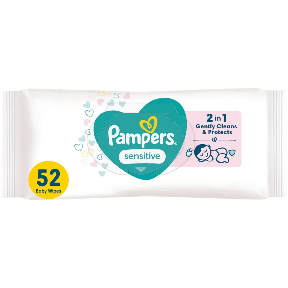 PAMPERS BABY WIPES 52PC