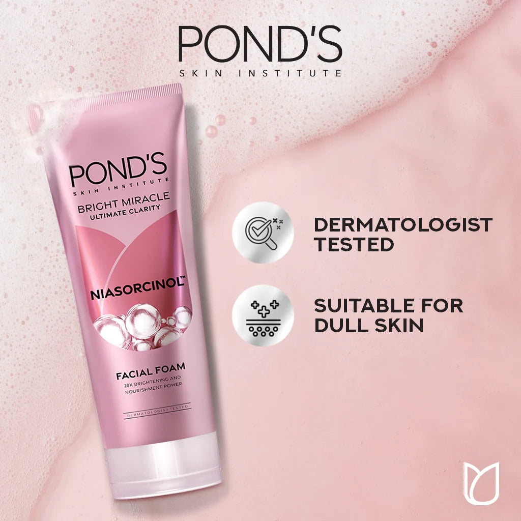 PONDS BRIGHT MIRACLE FACIAL FOAM 100G