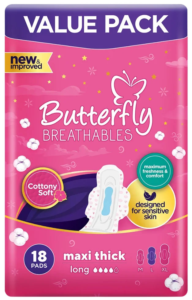 Butterfly Cottony Soft Maxi Thick Long