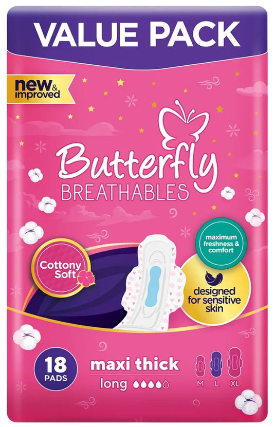 Butterfly Cottony Soft Maxi Thick Long