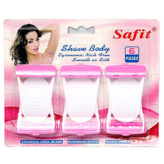 Safit Shave Body Razor (Pack of 6)