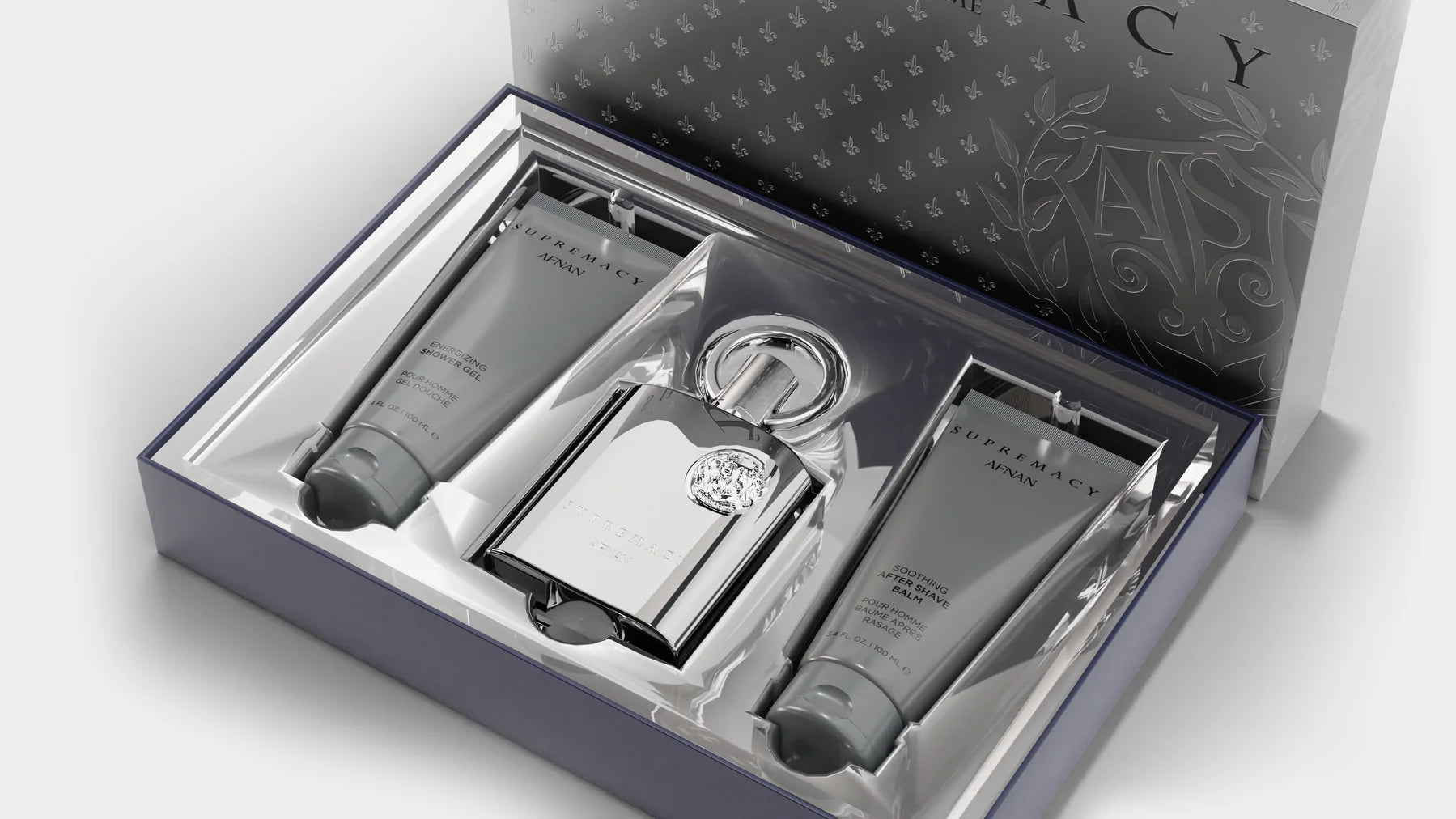 AFNAN PERFUMES - GIFT SET SUPREMACY SILVER