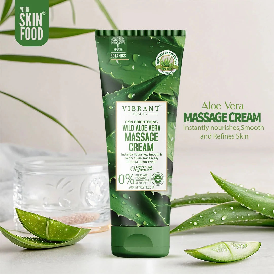 Vibrant Beauty Wild Aloe Vera Massage Cream 200ml
