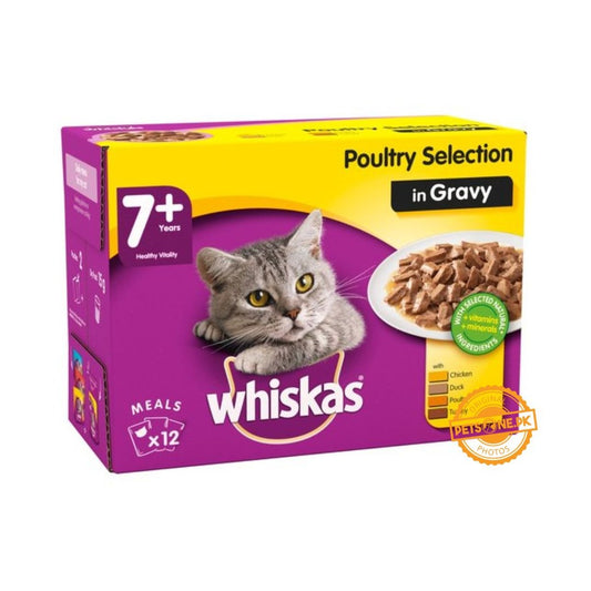 WHISKAS 7+ Cat Pouches Poultry Selection 1pcs