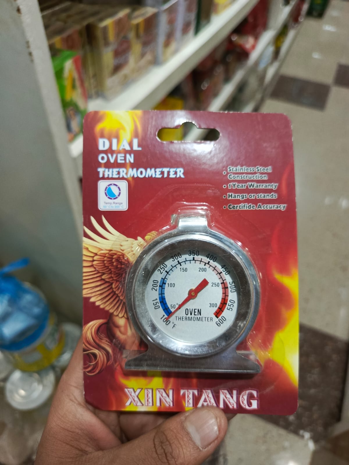 Dial oven thermometer