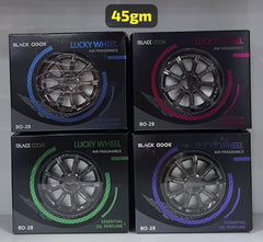 Black Odor Lucky Wheel Car Air Freshener 45g