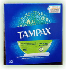 Tampax Cardboard Super Applicator Tampons - 20's