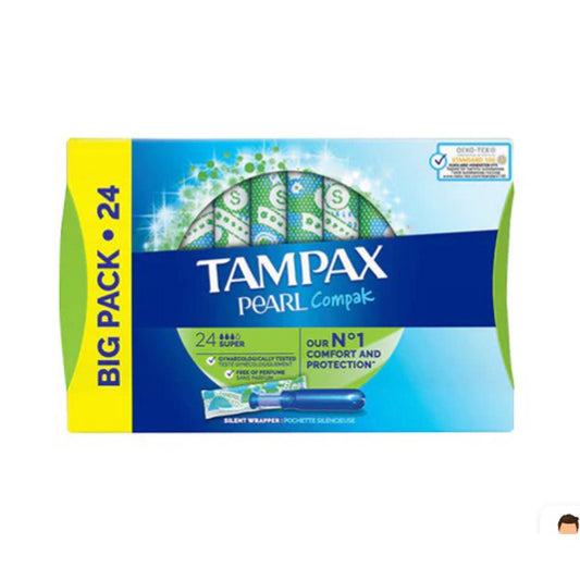 Tampax Pearl Compak Tampons - Super 24's