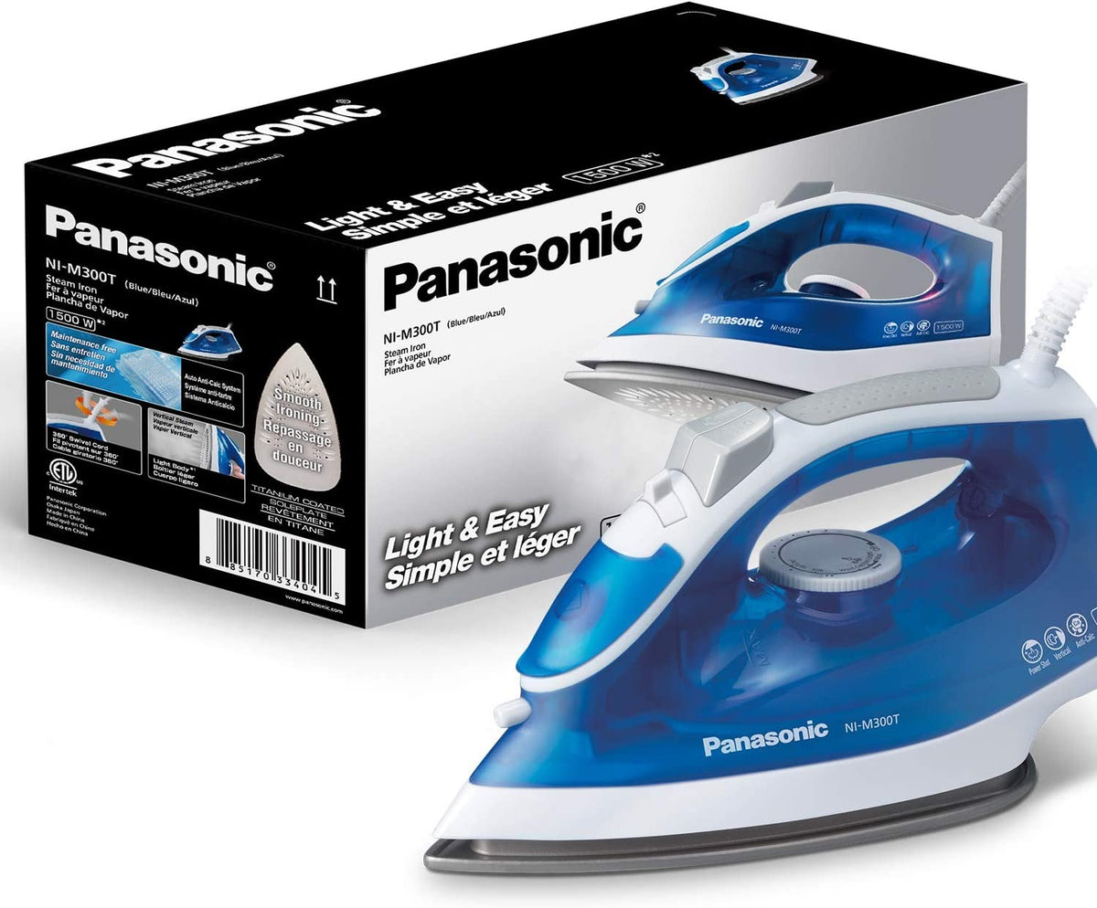 PANASONIC STEAM IRON NI-M300T - 1800W - Advanced Titanium Coated