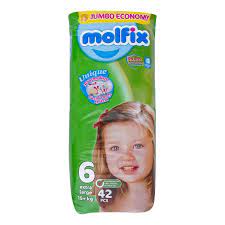 Molfix Diapers Extra Large XL (6-15+ kg)